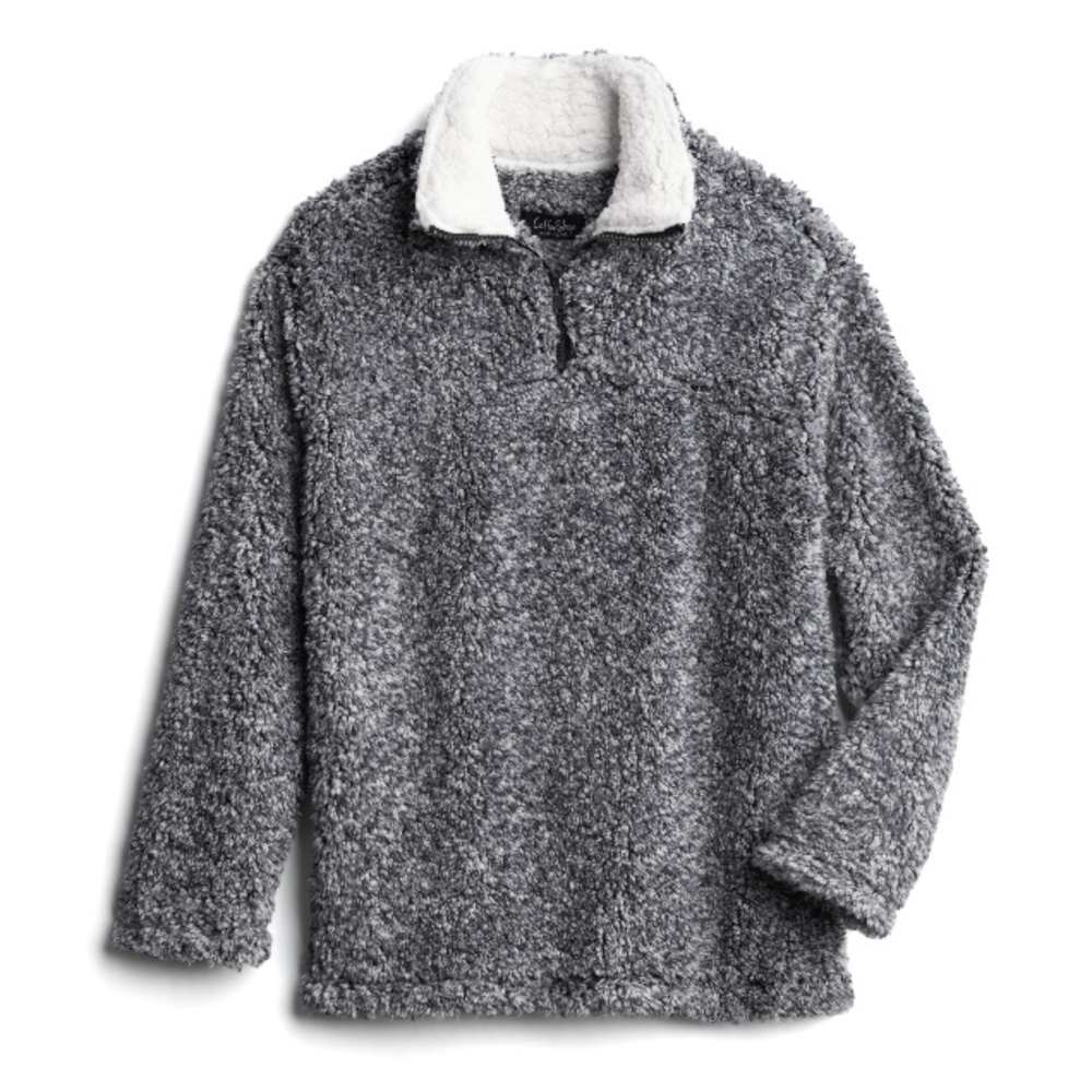 3/$15 Light Gray/White Wubby PulloverJacket/Sweater